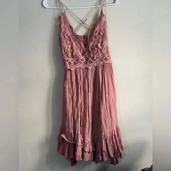 Free People Adella Lace Slip Dress - Picture 2 of 3